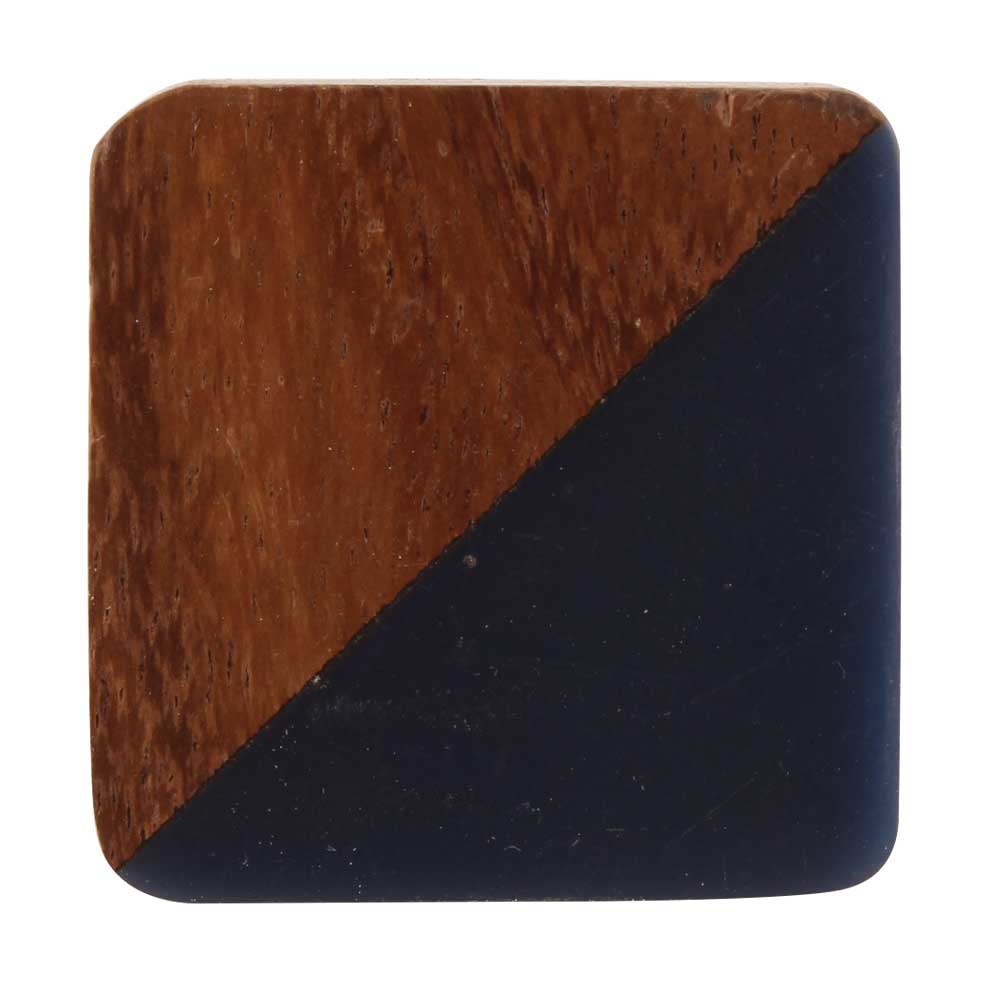 Square Wooden And Resin Cabinet Knob Online